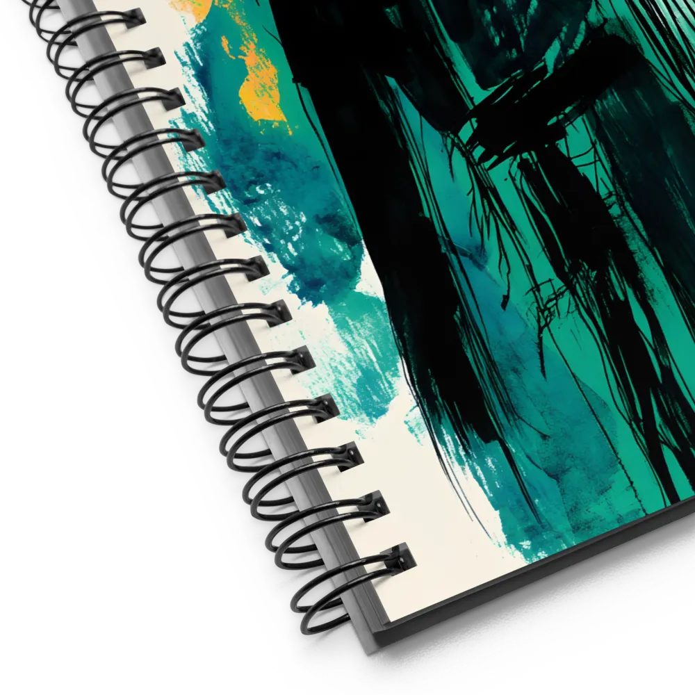 Enigmatic Masked Figure 
 Spiral Notebook | 140 pages