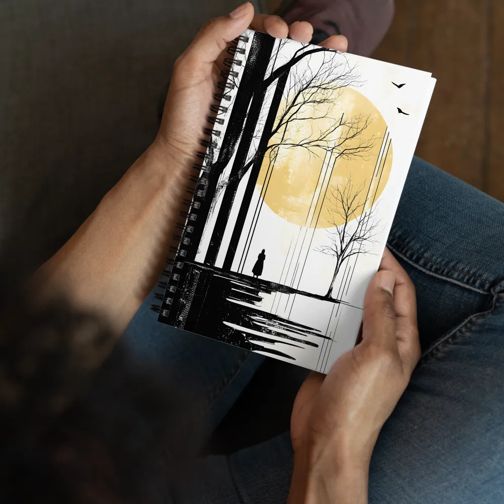 Solitude Under the Golden Sky 
 Spiral Notebook | 140 pages