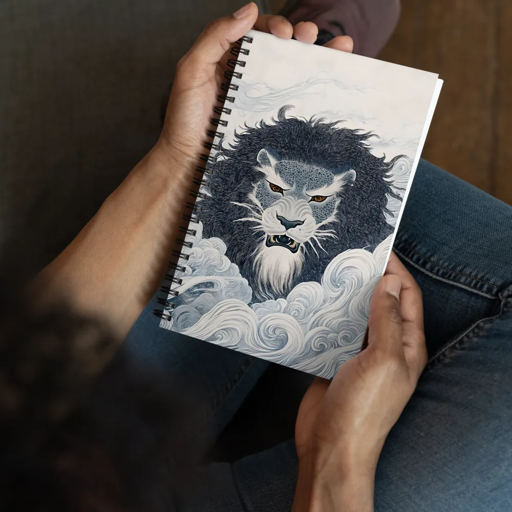 Mythical Roaring Lion 
 Spiral Notebook | 140 pages