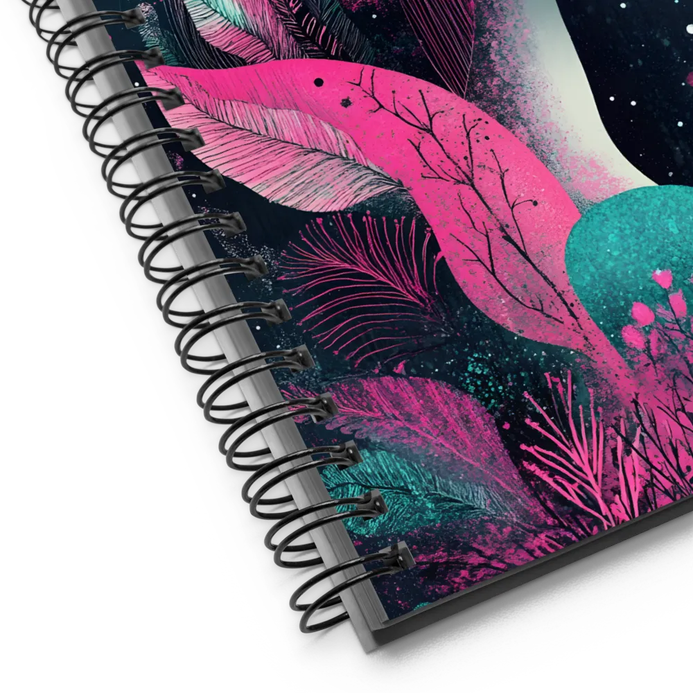 Lunar Blossom Profile 
 Spiral Notebook | 140 pages