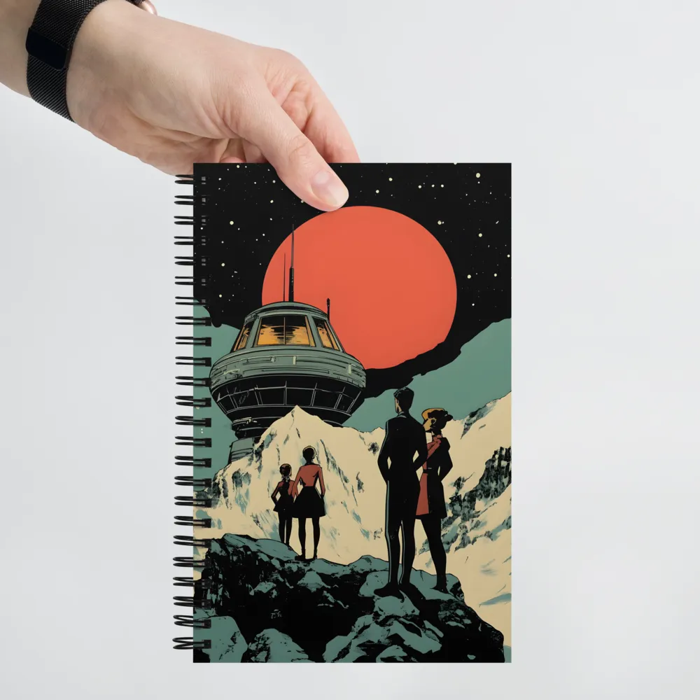 Retro-Futuristic Planetfall 
 Spiral Notebook | 140 pages