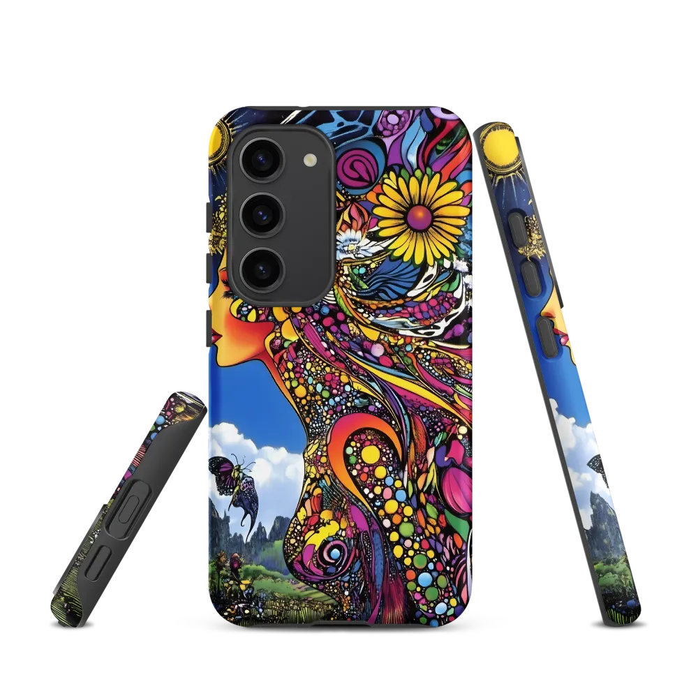 Surreal Woman Portrait with Nature Elements | Phone Case