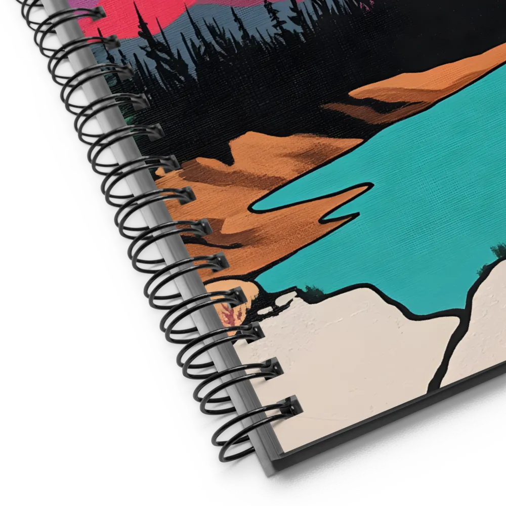 Dual Moons Landscape 
 Spiral Notebook | 140 pages