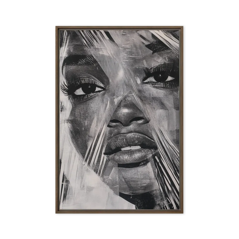 Veiled Gaze 
 Poster with Red oak Frame | 18″x 24″