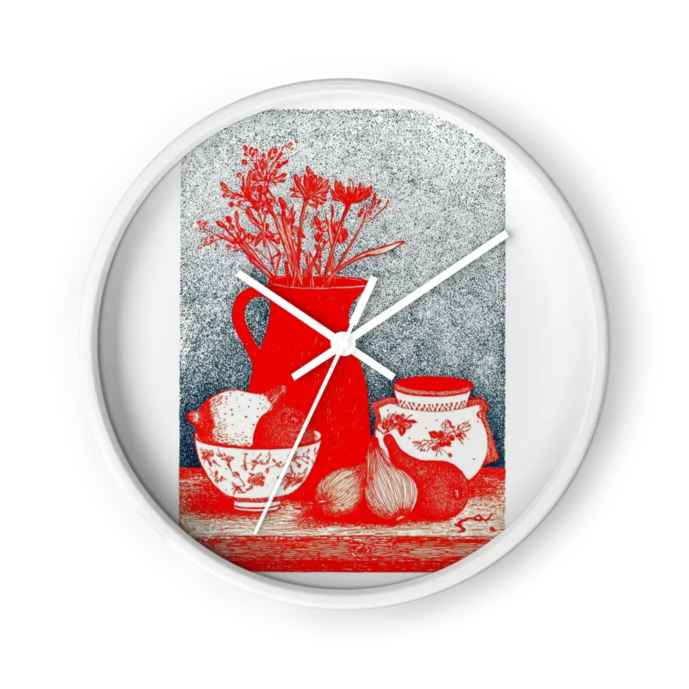 Red Vase Still Life