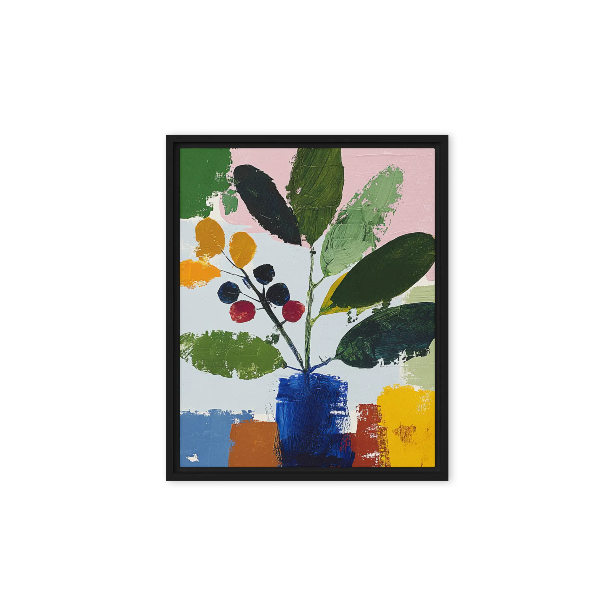 Vase with Leaves