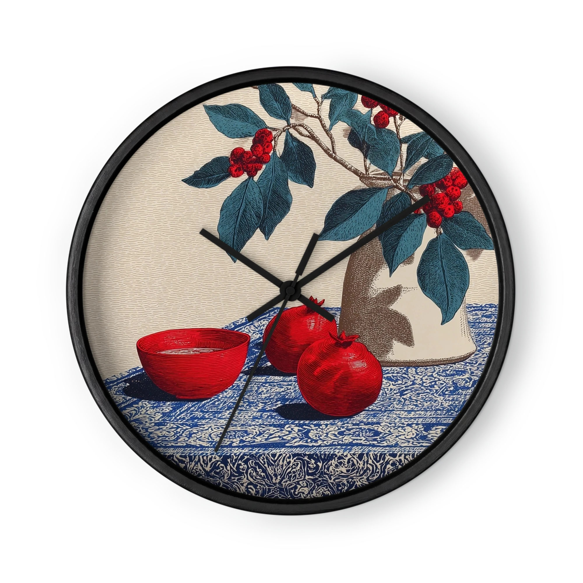 Pomegranates and Red Bowl