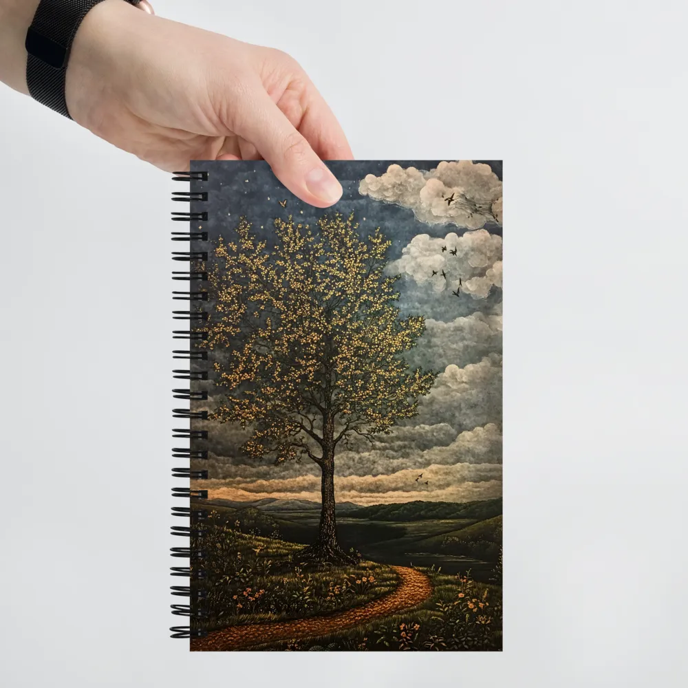 The Golden Tree's Path 
 Spiral Notebook | 140 pages