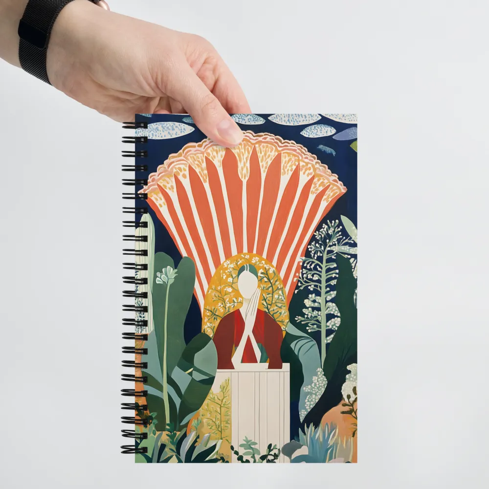 Meditative Floral Vision 
 Spiral Notebook | 140 pages