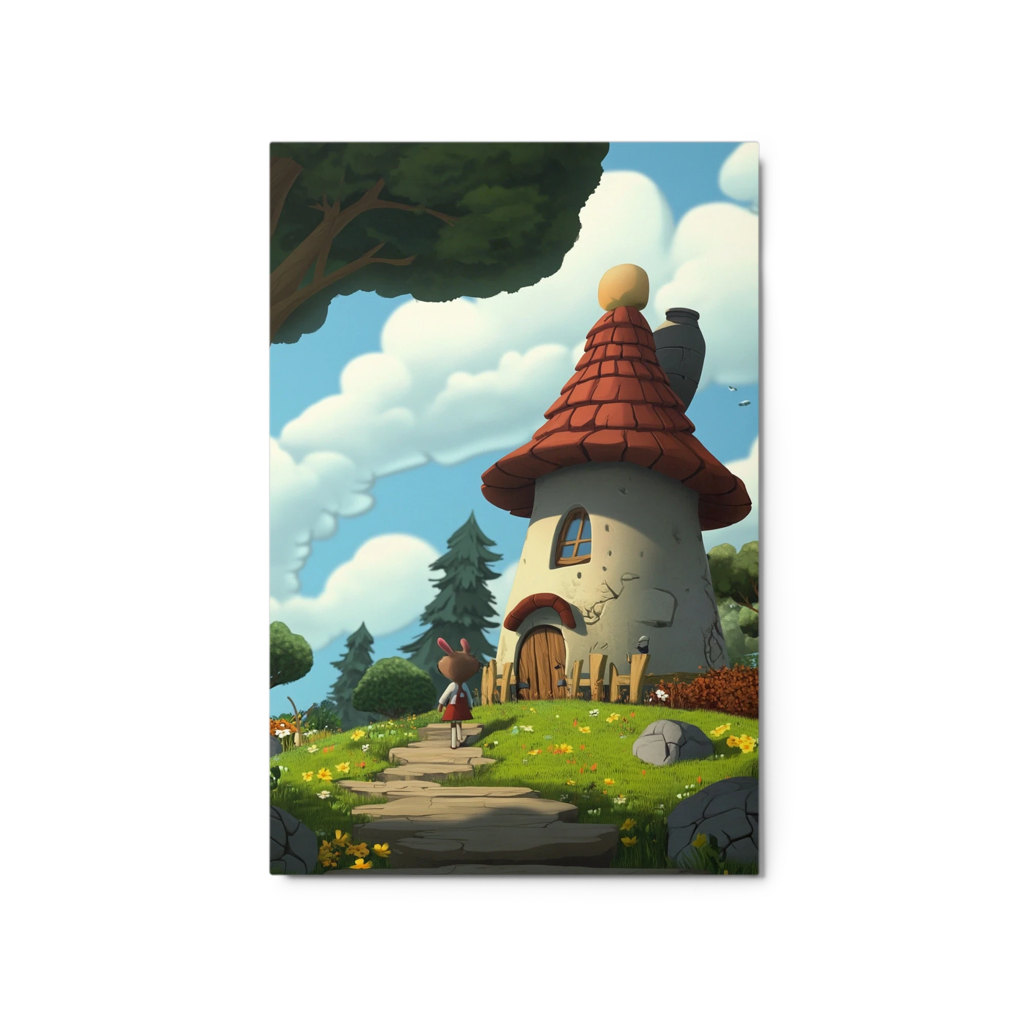 Whimsical Cartoon House Illustration