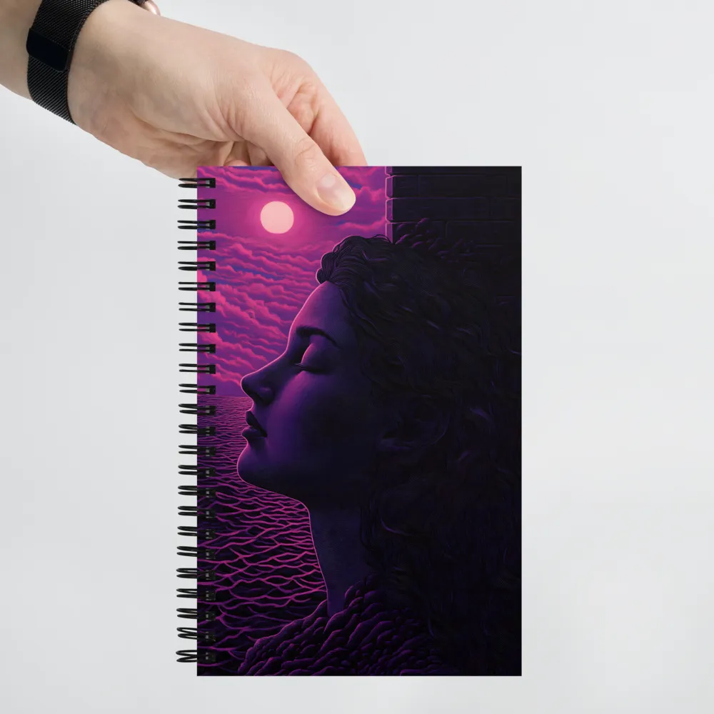 Dreaming Under the Magenta Moon 
 Spiral Notebook | 140 pages