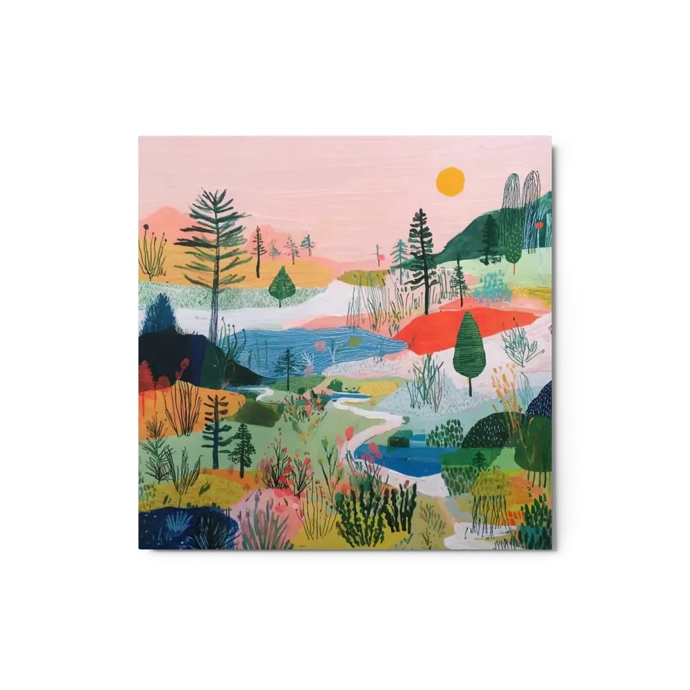 Pink Horizon Landscape | Art Print