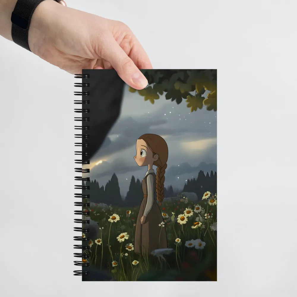Starlight Over Wildflowers 
 Spiral Notebook | 140 pages