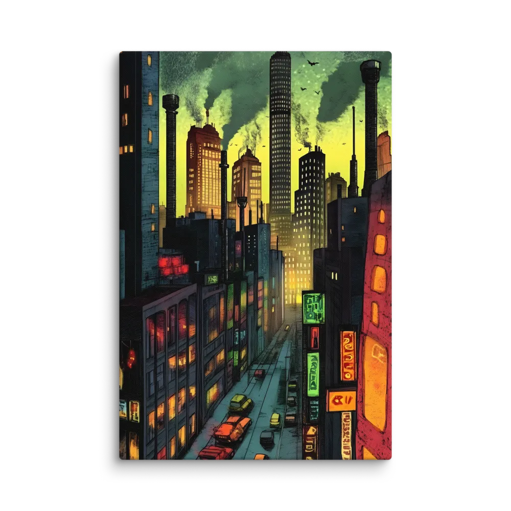 Neon Dystopia 
 Canvas | 40″x 60″