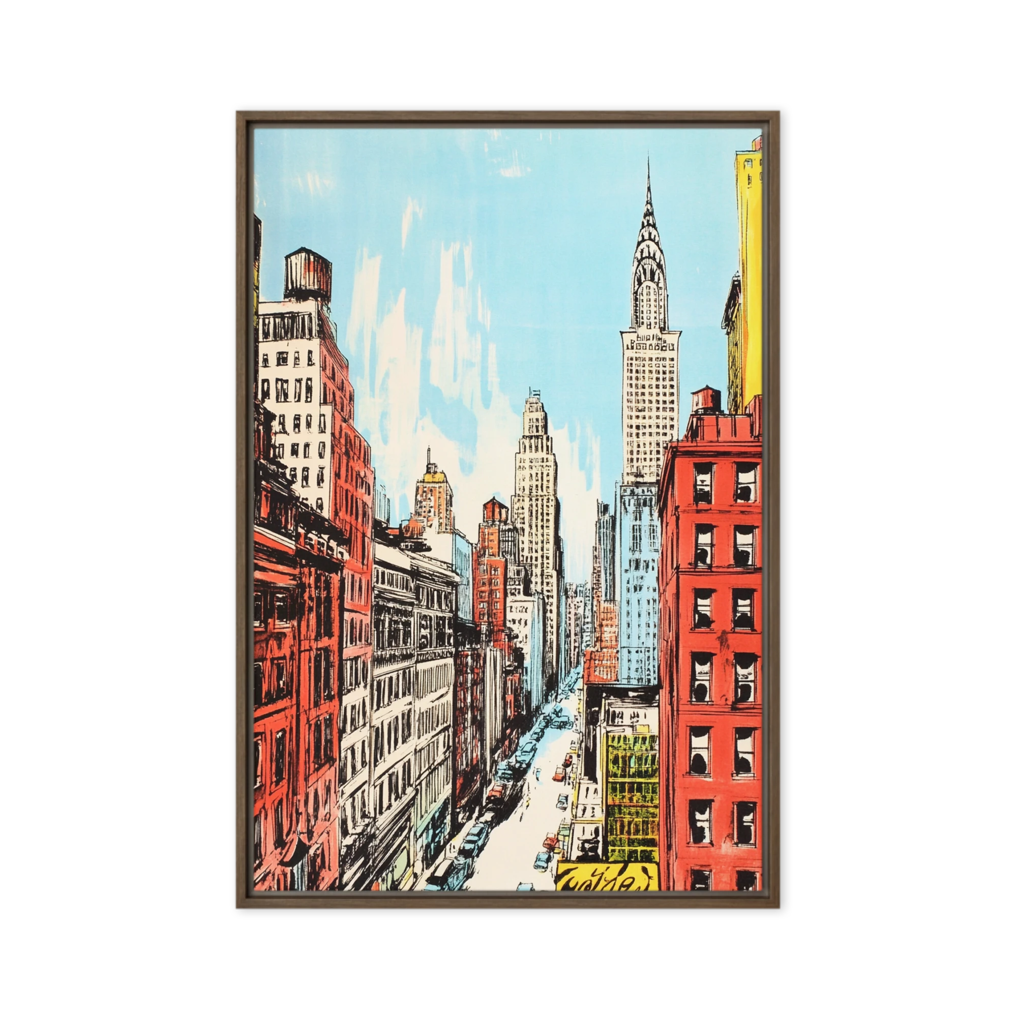 Manhattan Street View | Art Print