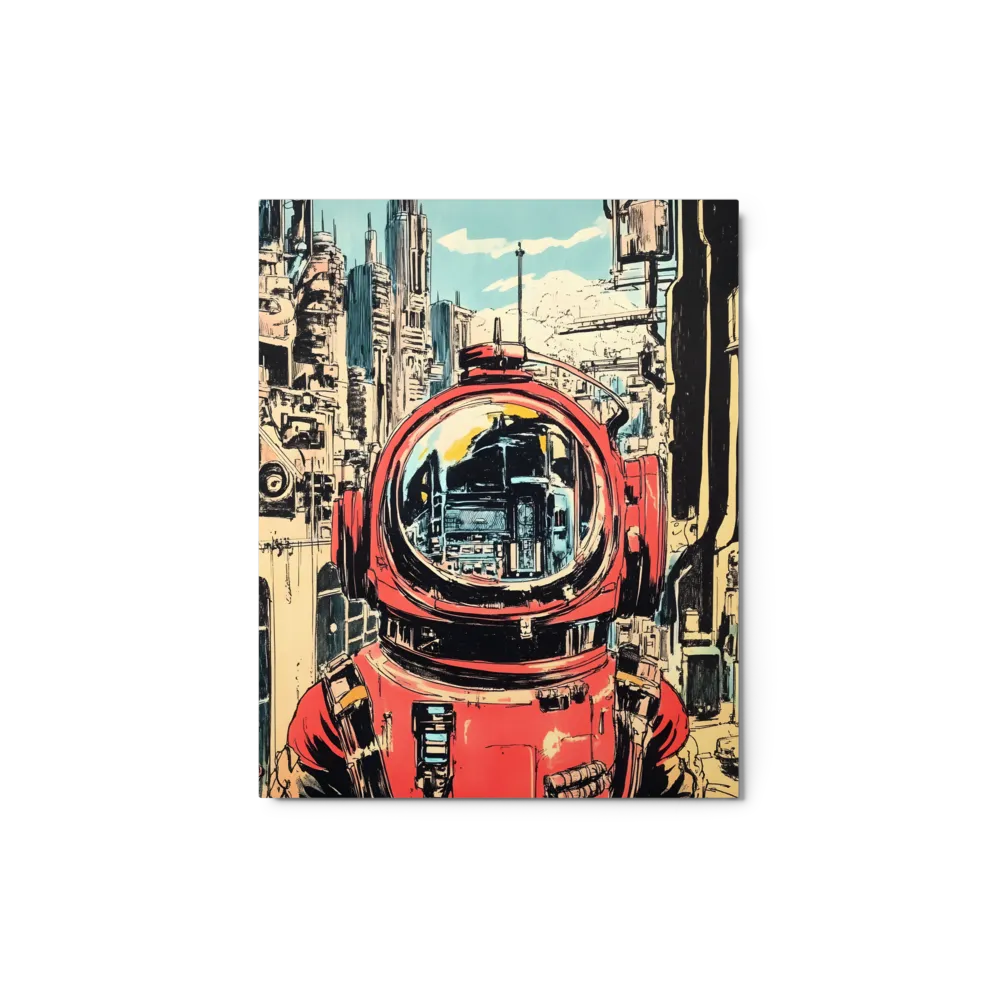 Urban Astronaut's Reflection 
 Canvas | 30″x 60″