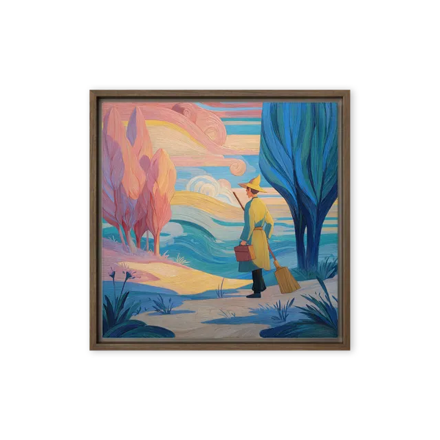 The Textured Journey of the Wandering Wizard | Art Print