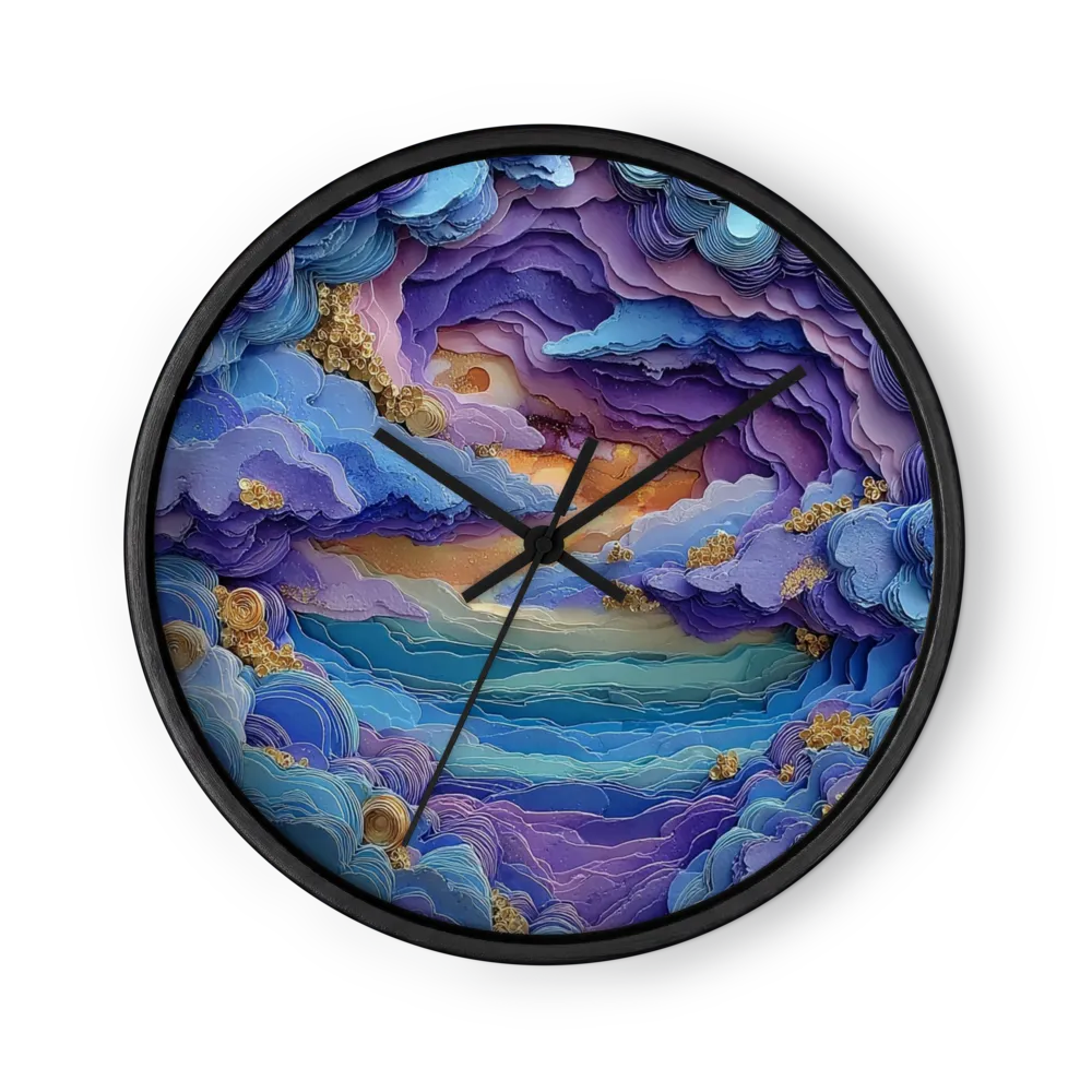 Himmelscollage | Wanduhr