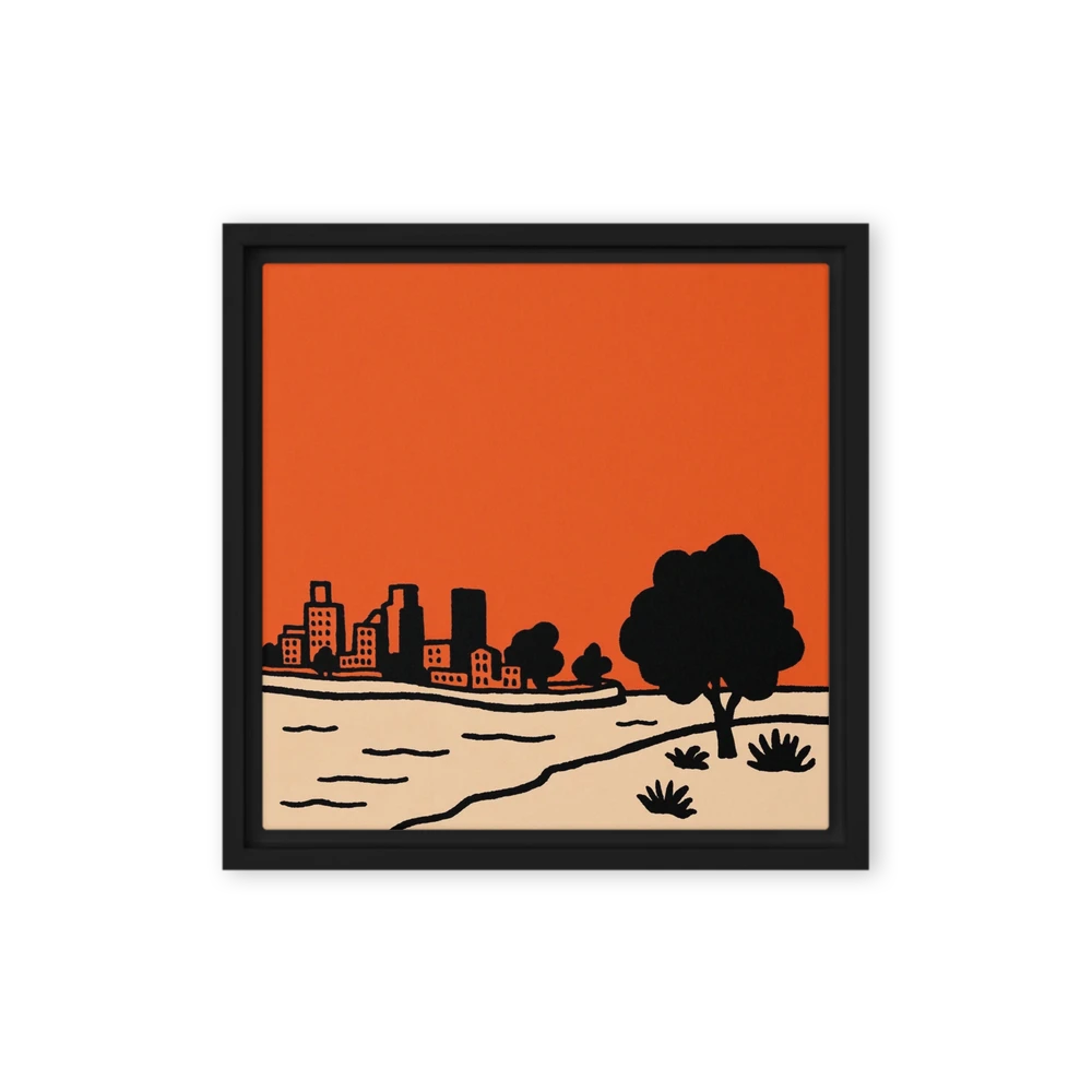 Urban Horizon in Orange | Art Print