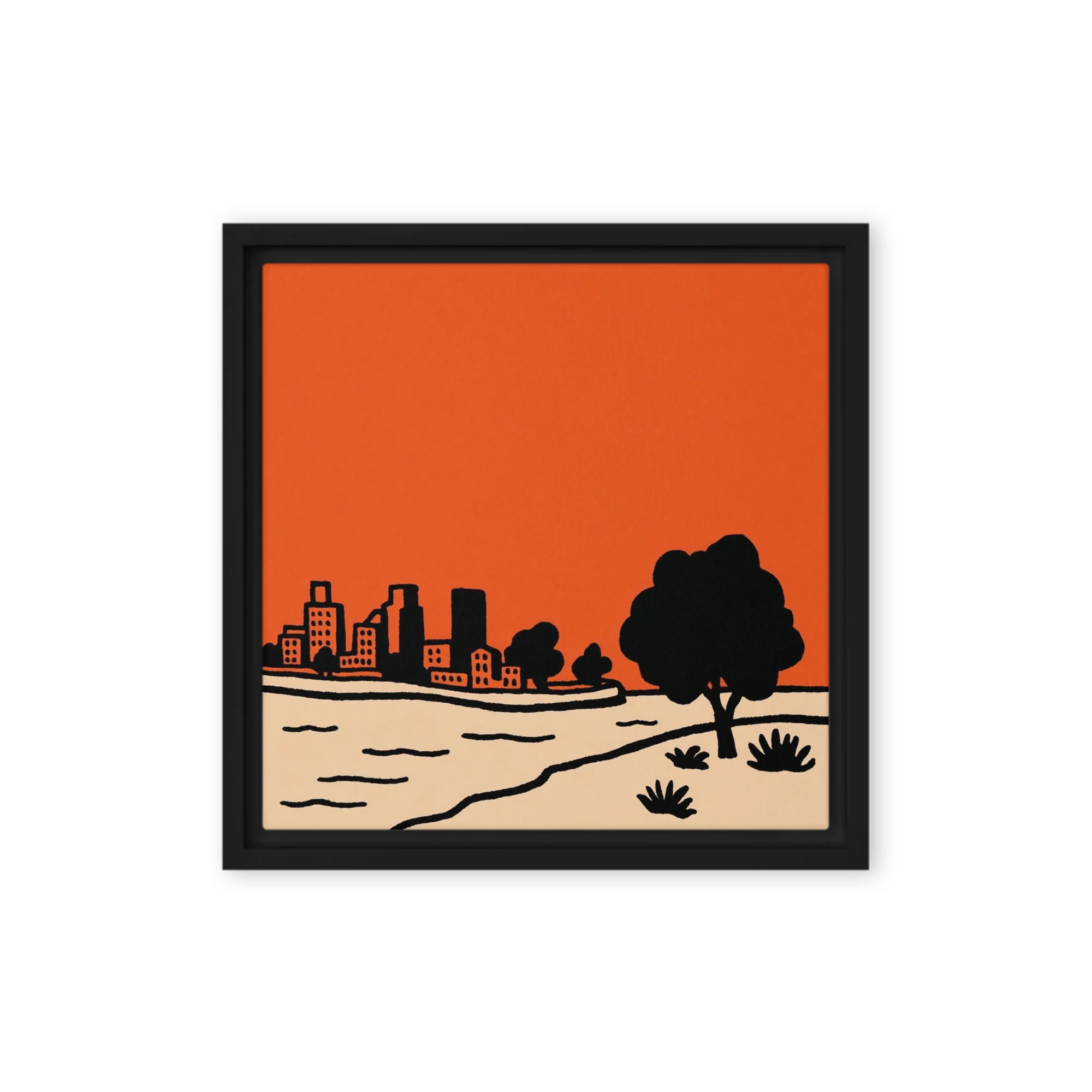 Urban Horizon in Orange