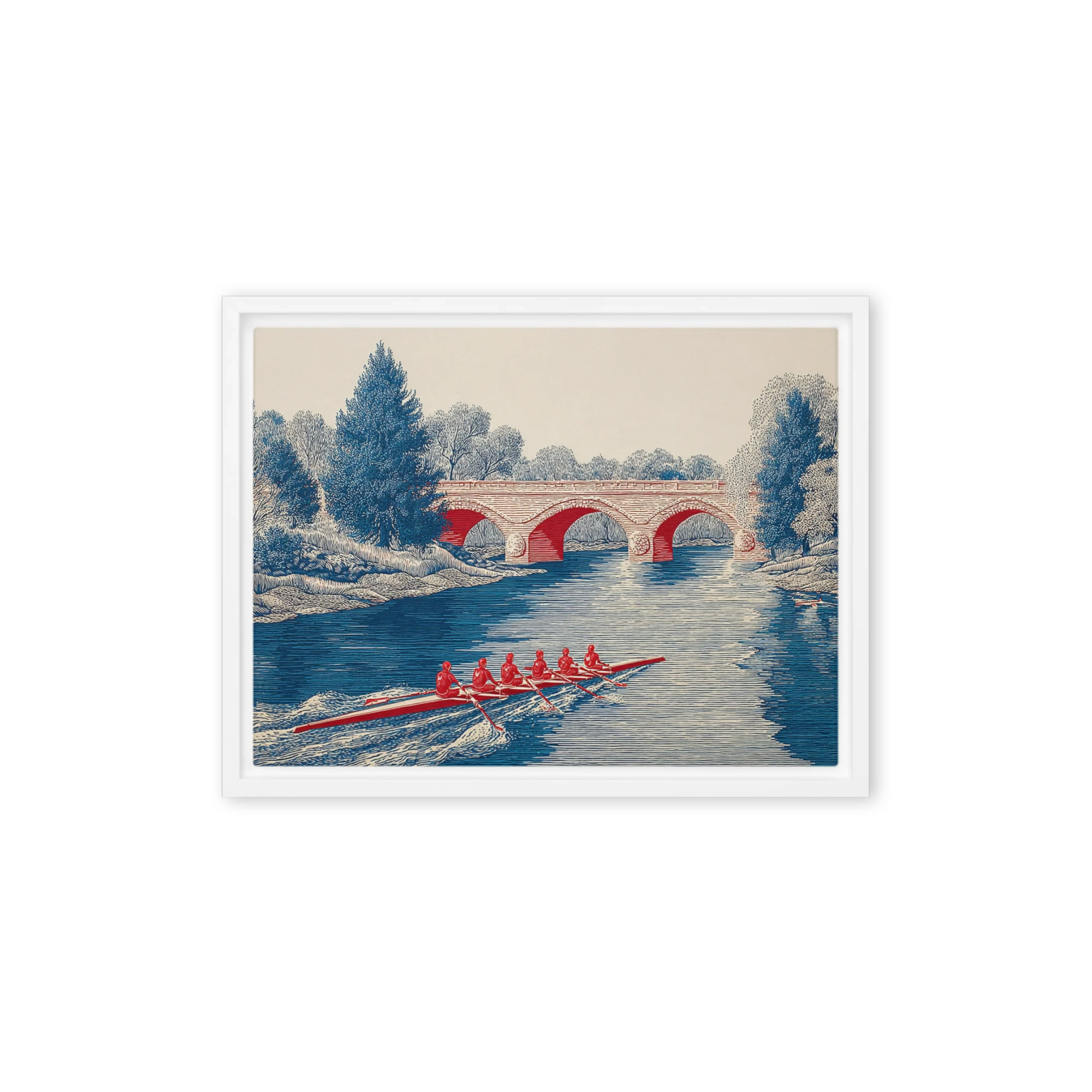 Rowers on the River | Art Print
