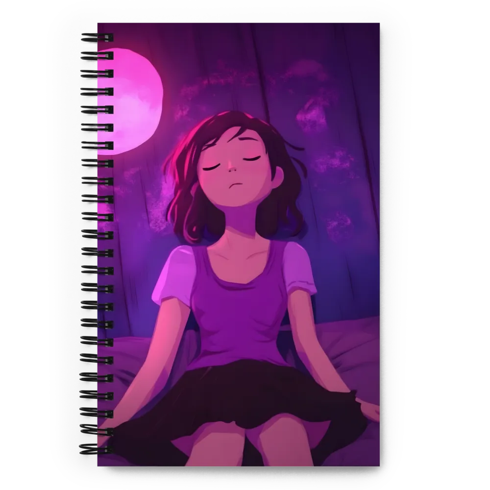 Dreamer's Lunar Glow 
 Spiral Notebook | 140 pages