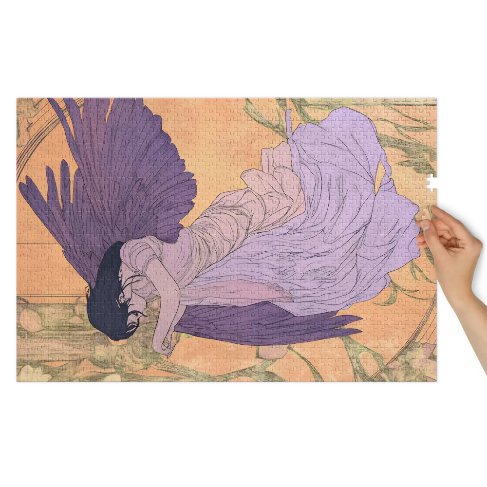 Whispers of a Winged Spirit 
 Jigsaw Puzzle in Tin Box
