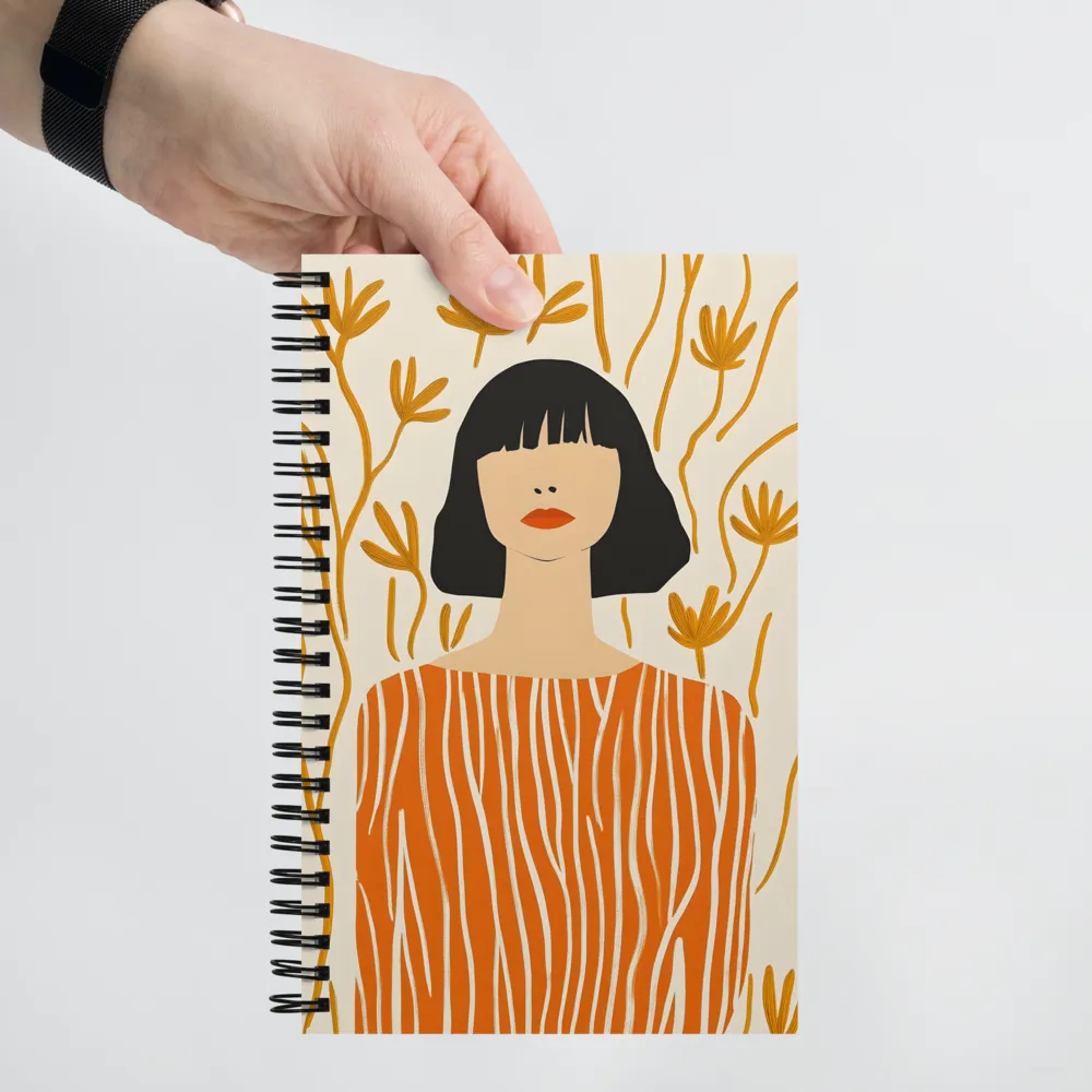 Abstract Woman Portrait 
 Spiral Notebook | 140 pages