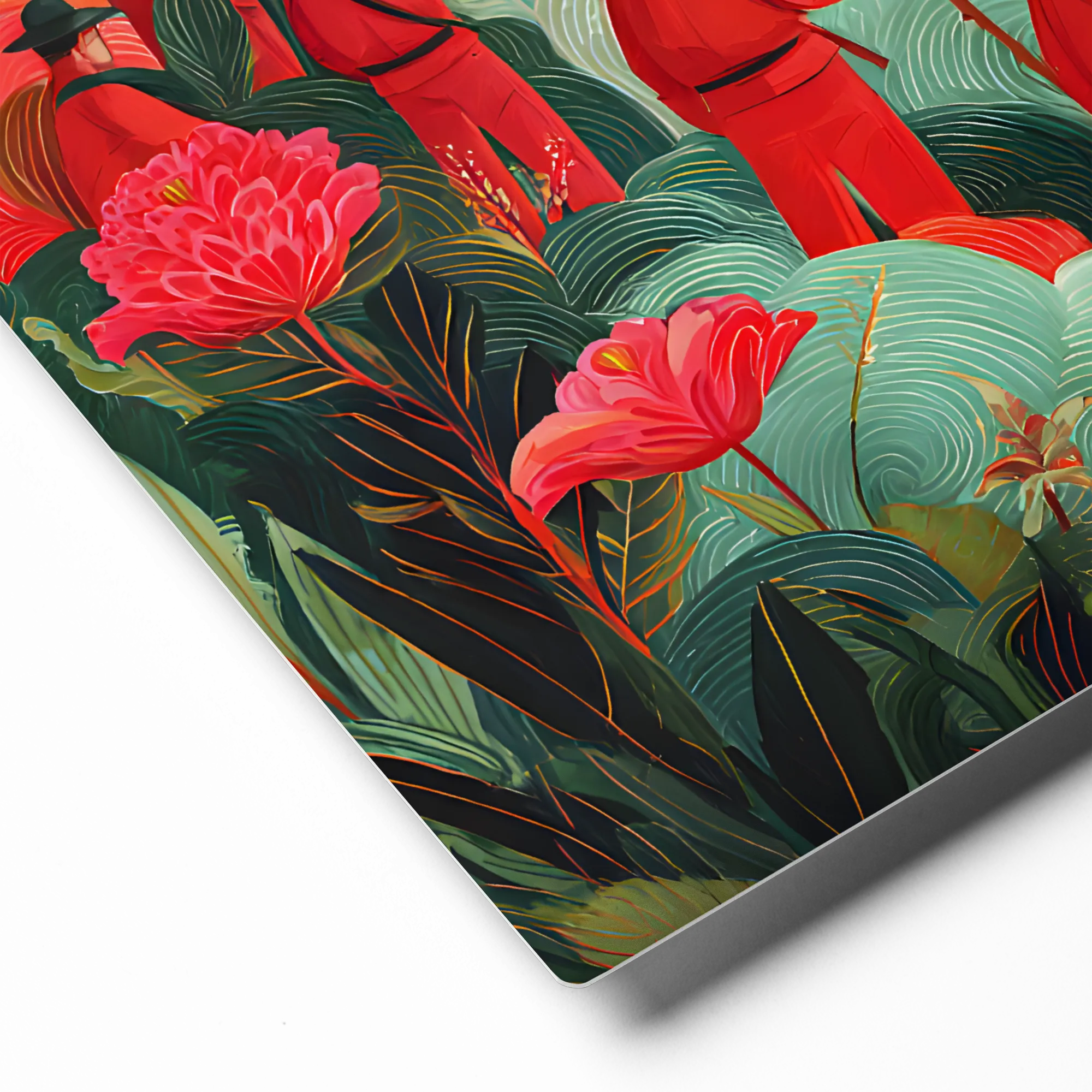 Journey Through Crimson Clouds 
 Canvas | 30″x 30″