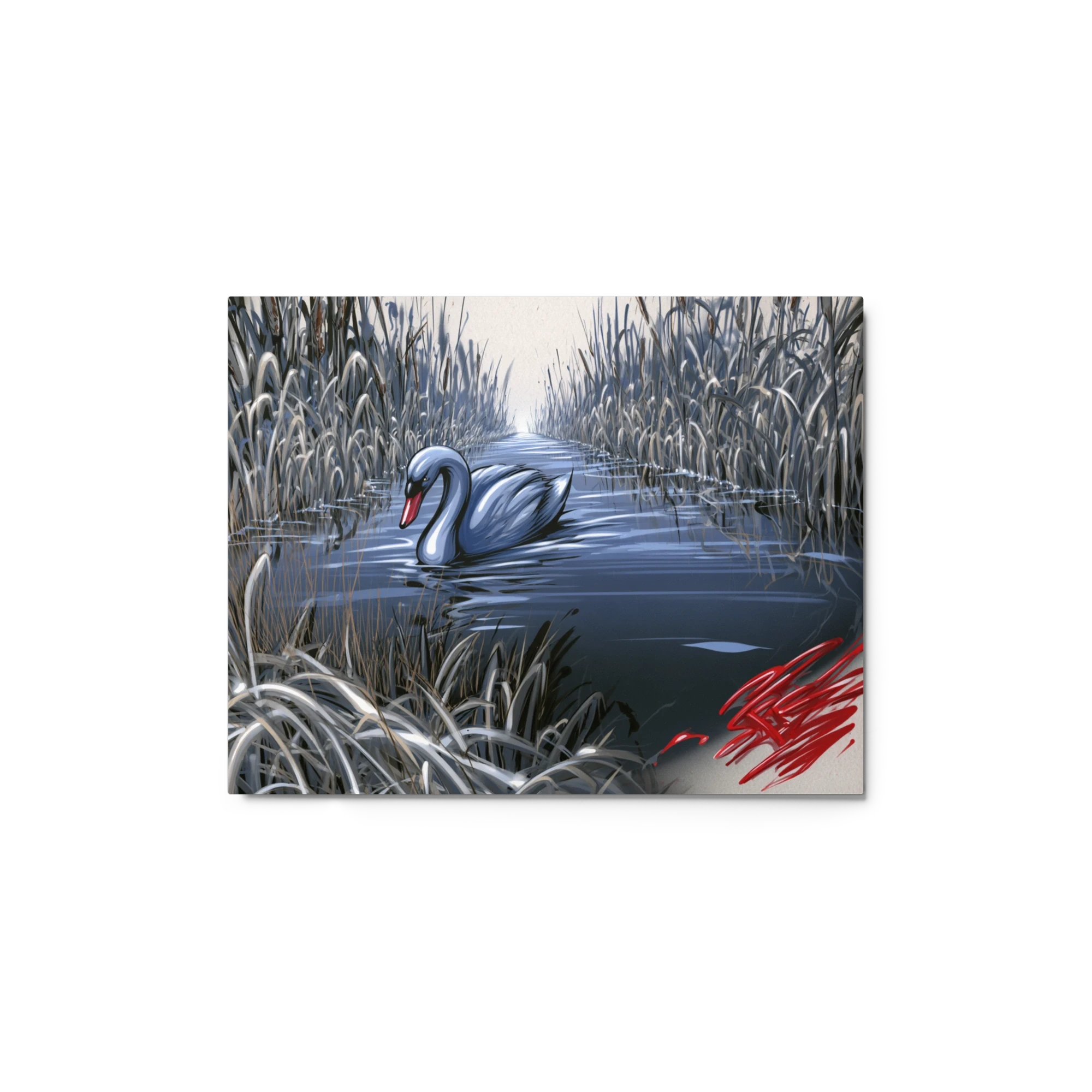 Black Swan in the Reeds
