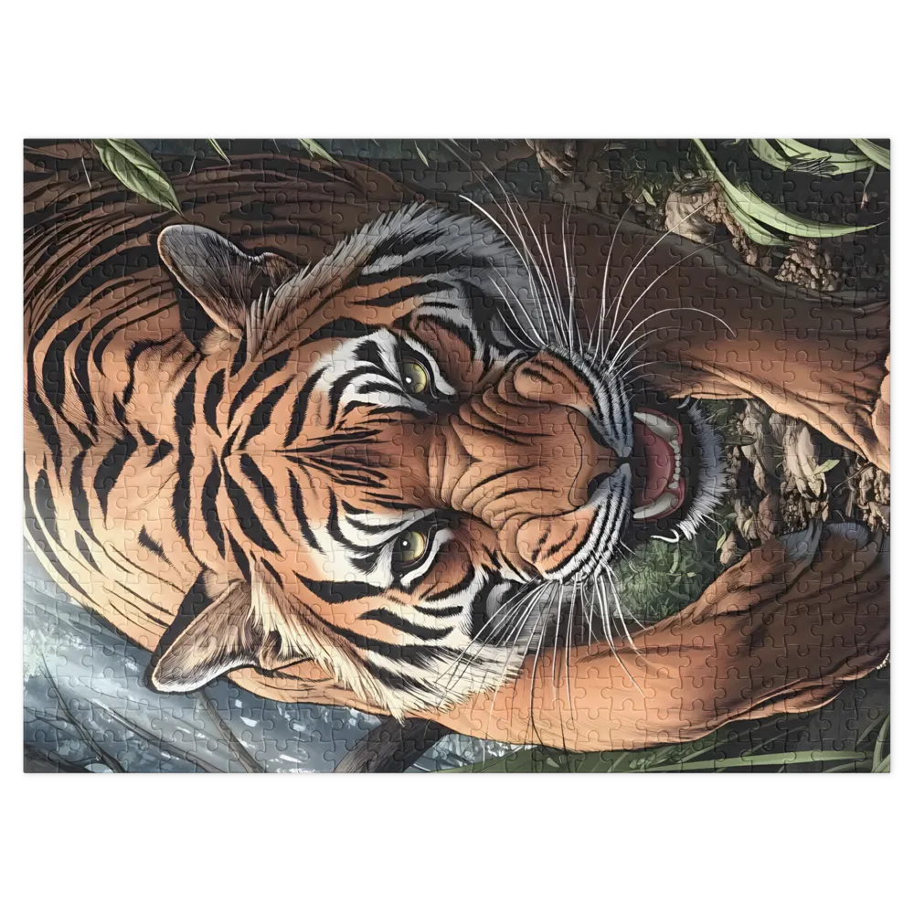 Jungle Roar 
 Jigsaw Puzzle in Tin Box