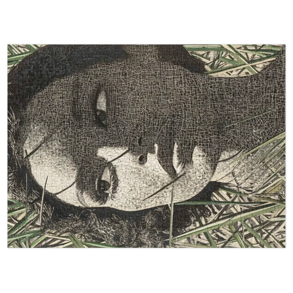 Retrato Fragmentado entre Juncos 
 Puzzle em caixa de metal