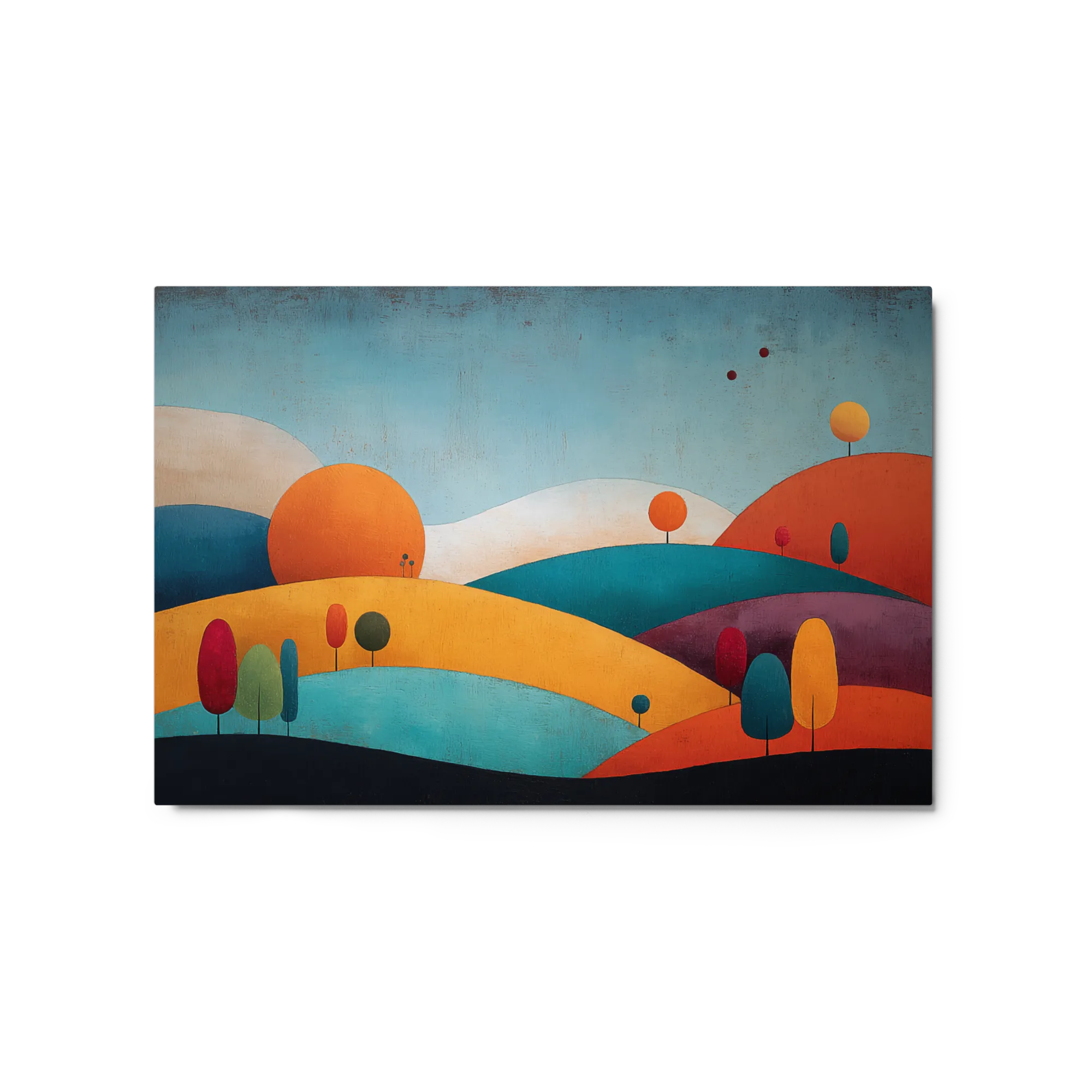 Sunlit Rolling Hills