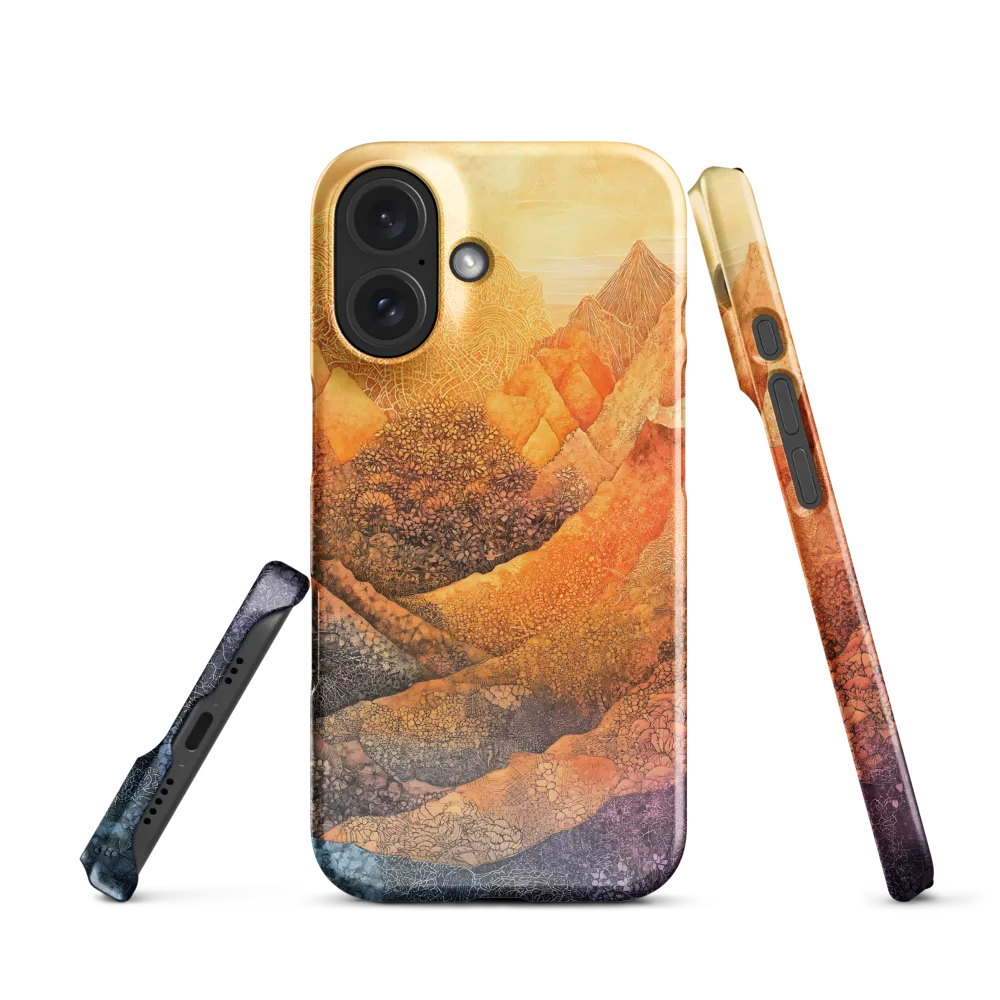 Luminous Textured Mountains 
 iPhone 12 Pro | Tough Case