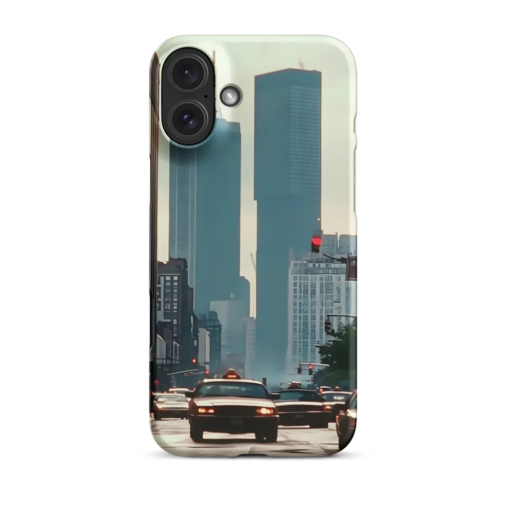 Cityscape with Cars and Skyscrapers | Phone Case
