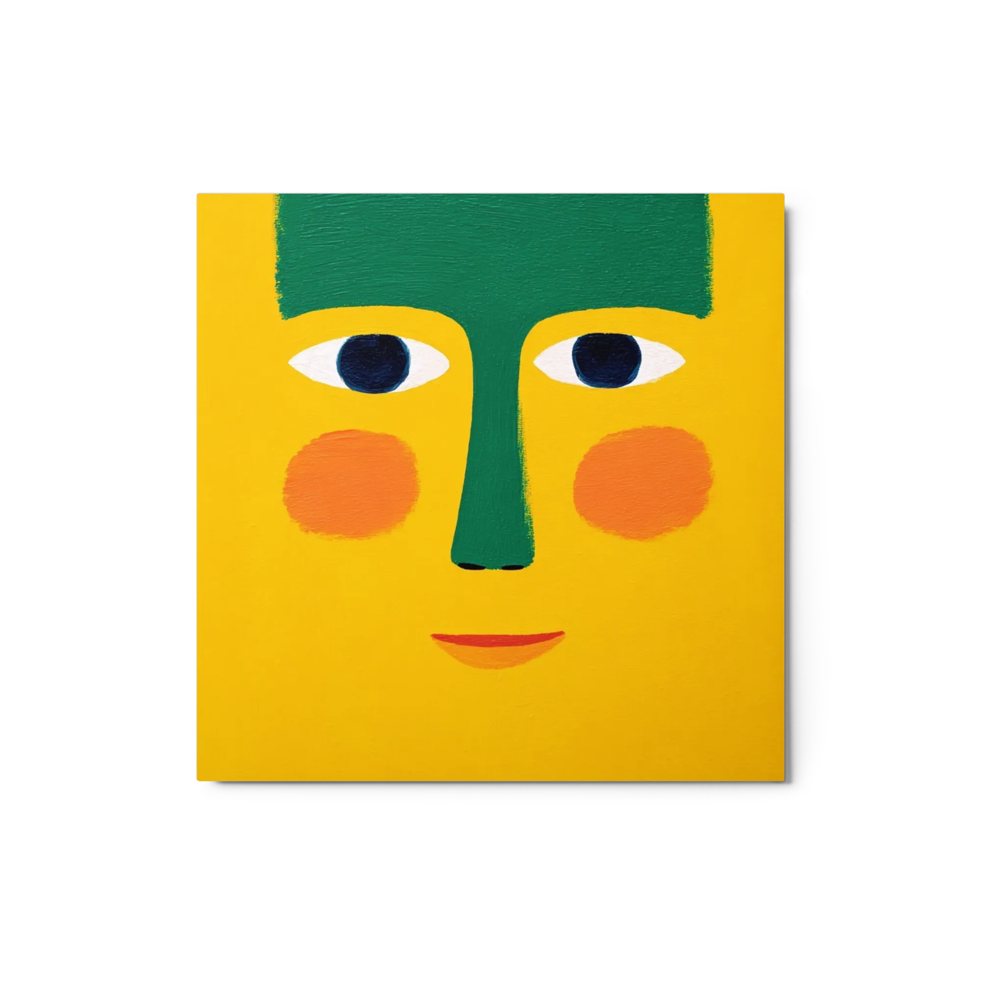 Minimalistisch Color Block Portret