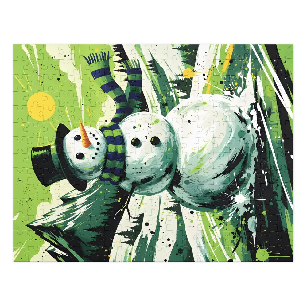 Emerald Snowman | Jigsaw Puzzles