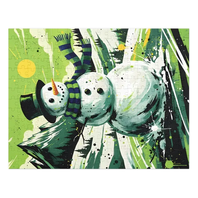 Emerald Snowman | Jigsaw Puzzles