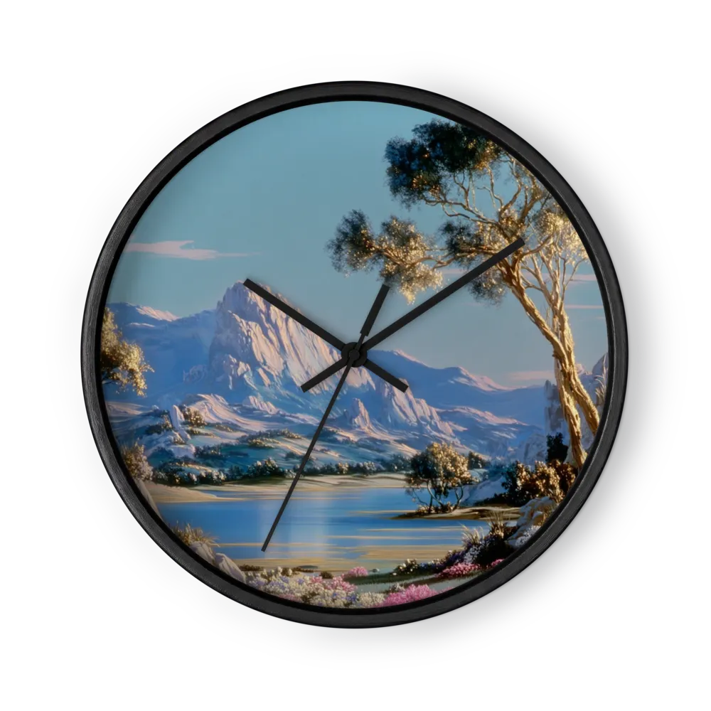 Golden Lake Mountain | Wall Clock