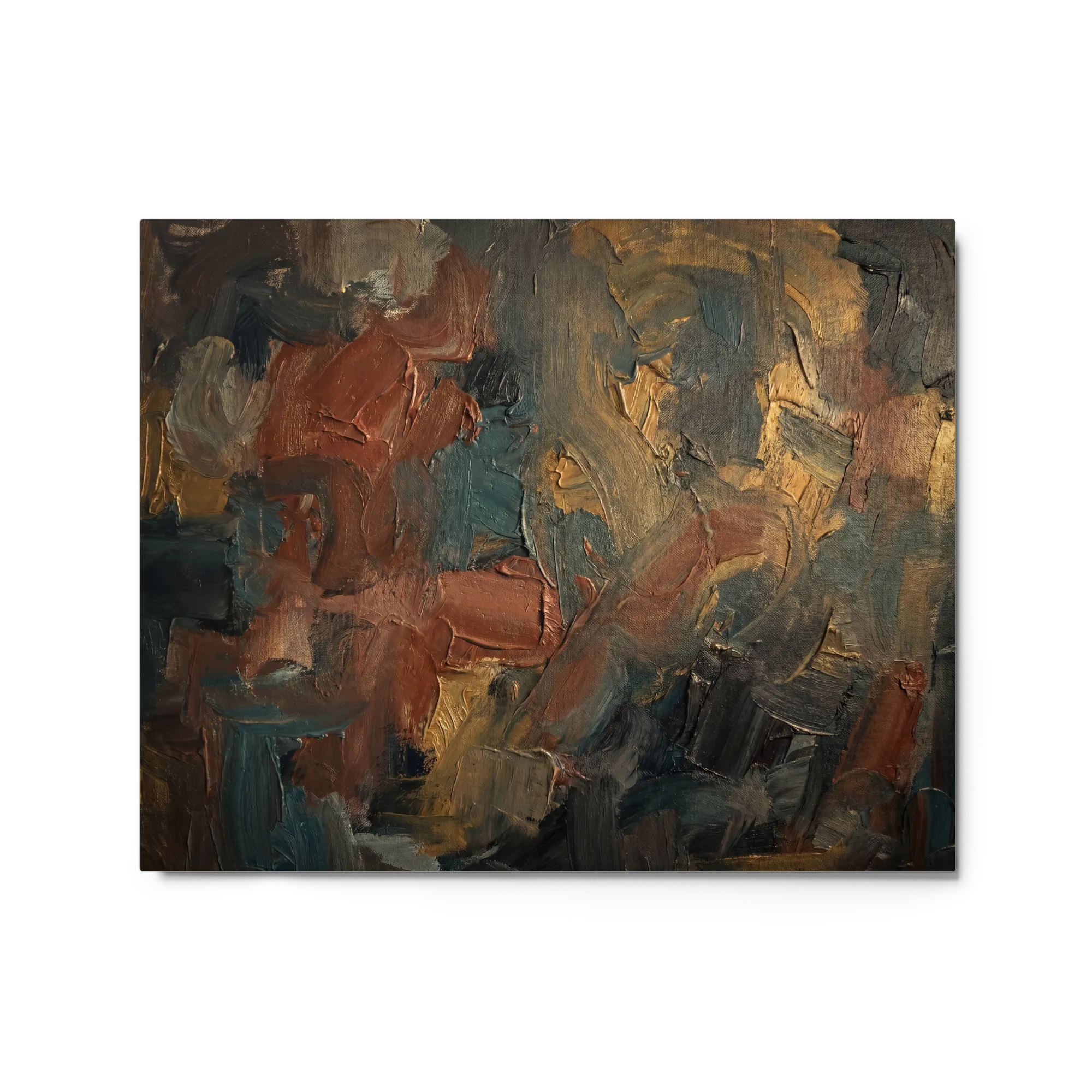 Earthy Impasto Swirls