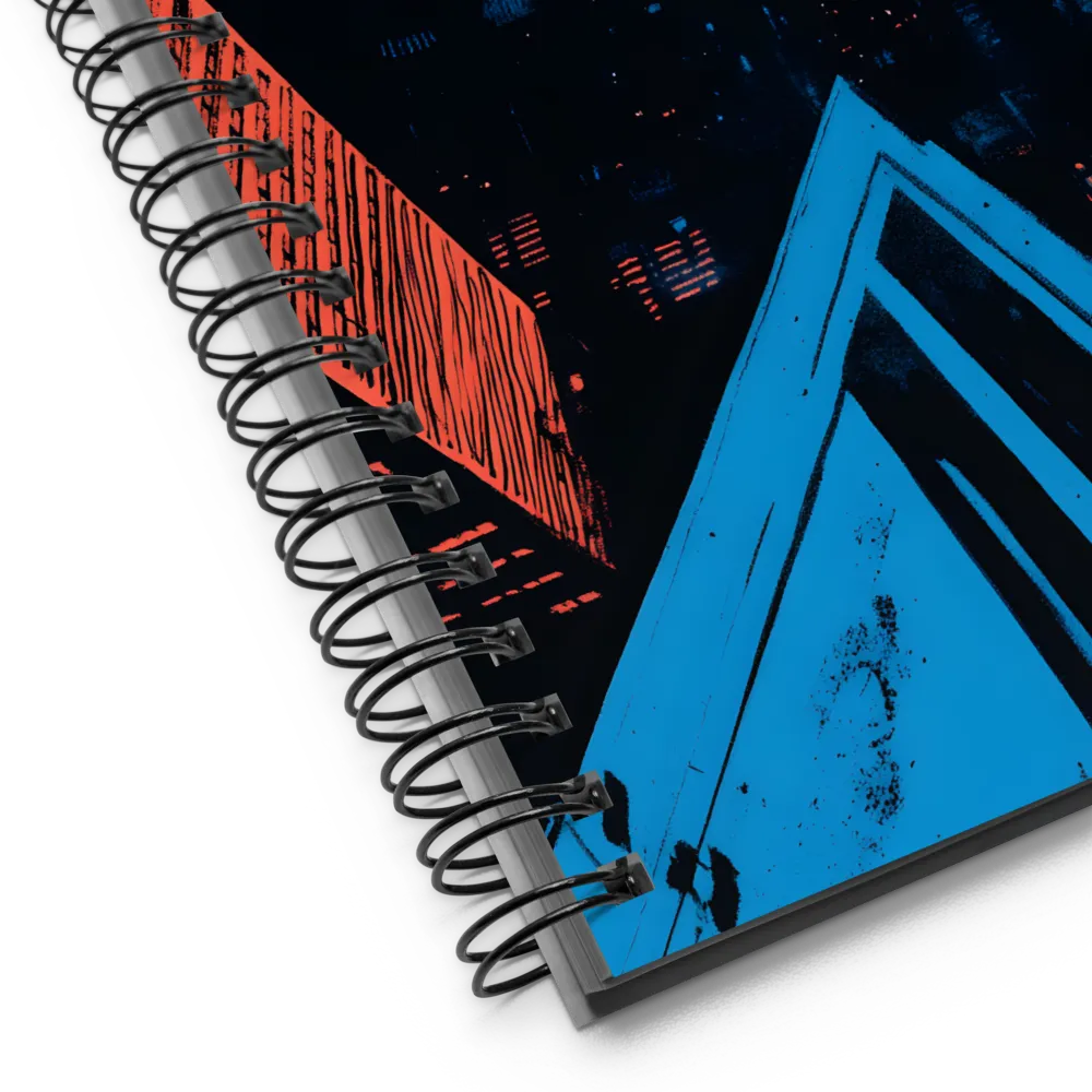Urban Glow: Skyscrapers at Night 
 Spiral Notebook | 140 pages