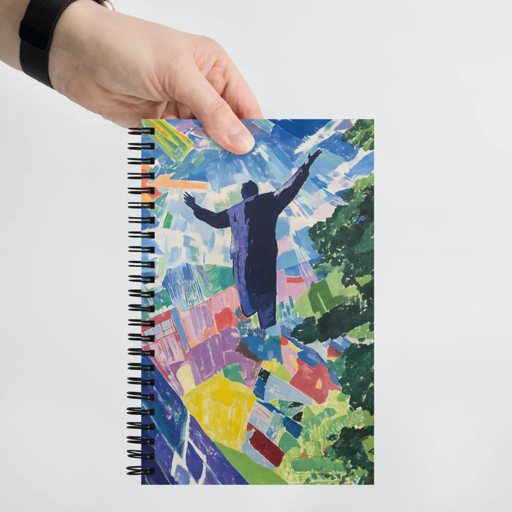 Exultant Figure Landscape 
 Spiral Notebook | 140 pages