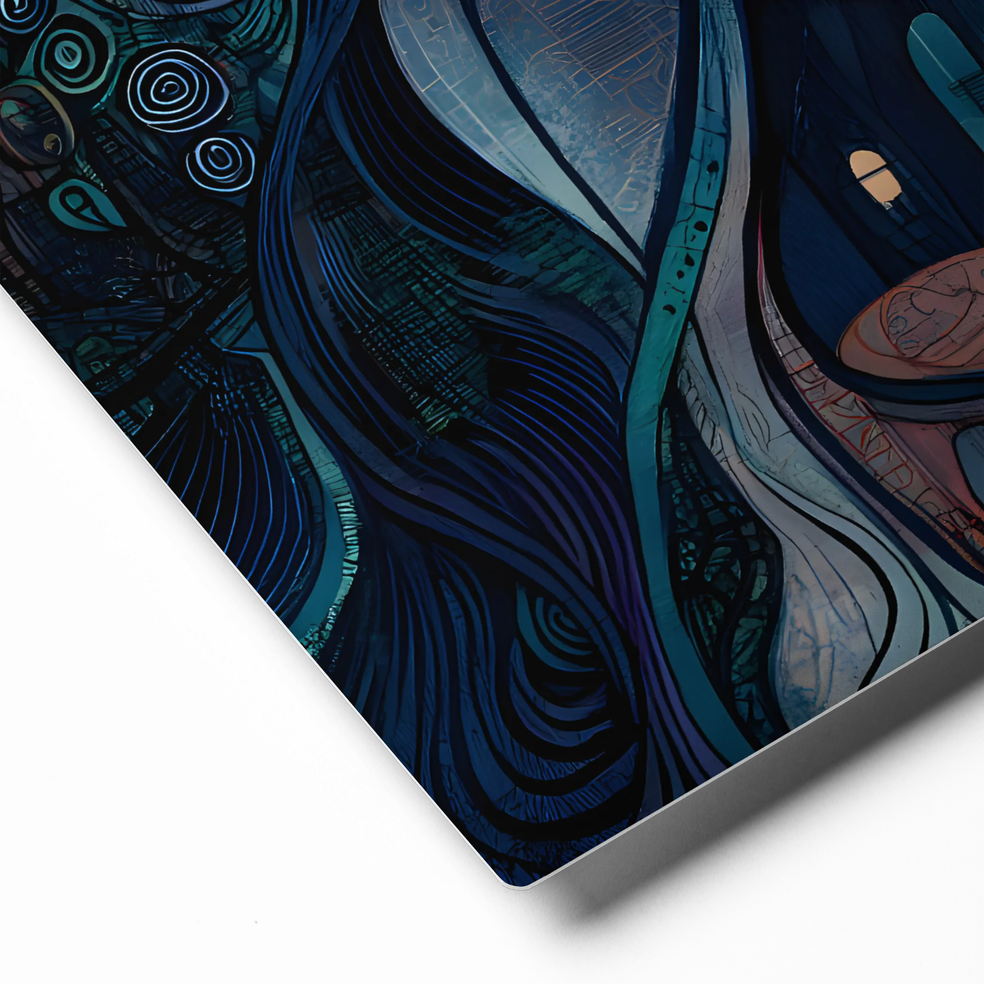 Nocturnal City Muse 
 Canvas | 8″x 8″