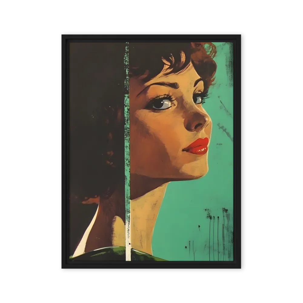 Gazing Woman's Profile 
 Canvas | 10″x 20″