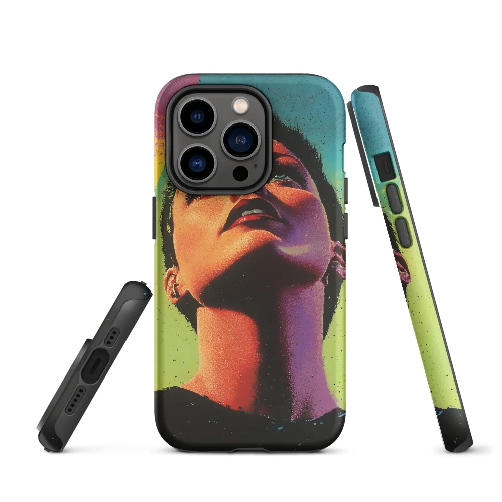 Neon Pop Art Portrait of a Woman | Phone Case