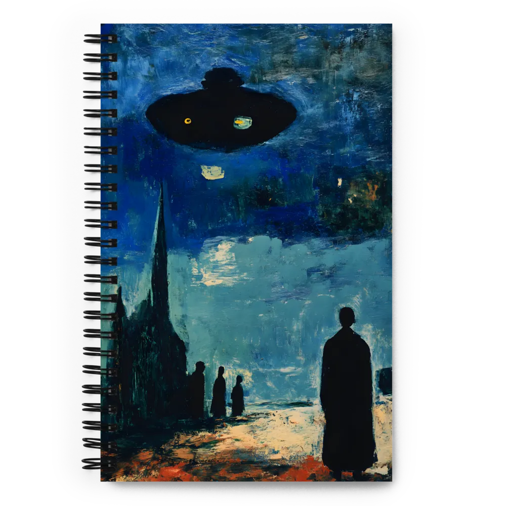 Alien Visitation Night 
 Spiral Notebook | 140 pages