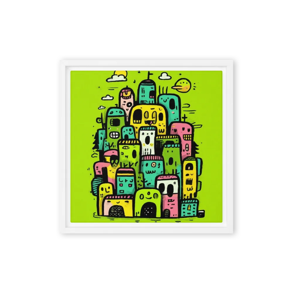Metropolis of Monsters 
 Canvas | 30″x 30″