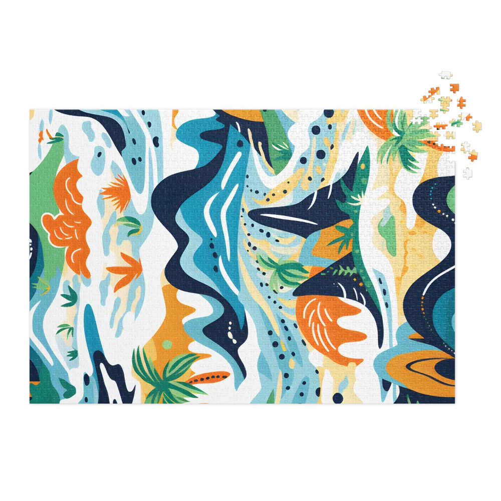 Vibrant Abstract Landscape