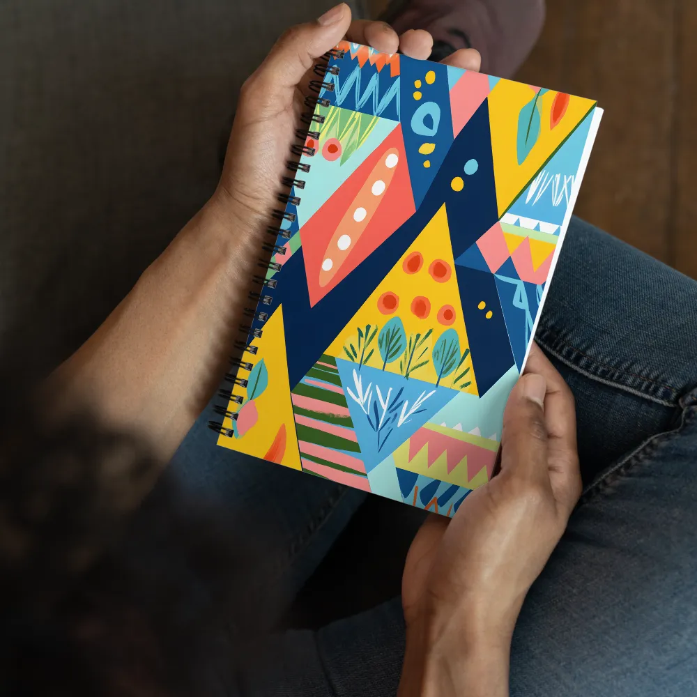 Abstract Mountain Shapes 
 Spiral Notebook | 140 pages
