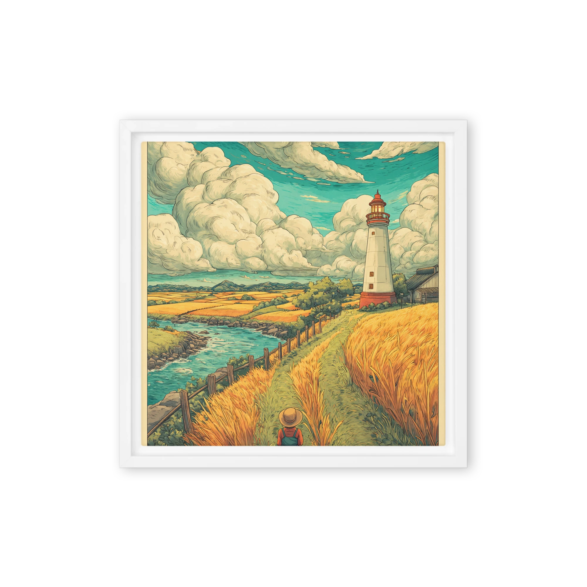 Coastal Path to the Lighthouse | Art Print